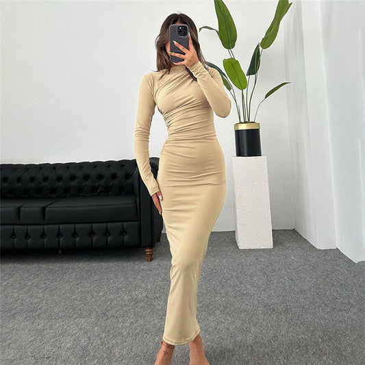 Slim Fit Long Sheath Dress