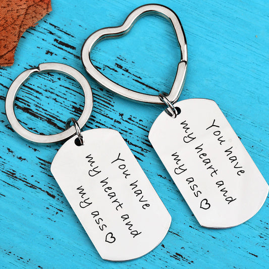 Couple Holiday Gift Keychain Wholesale Custom Lettering