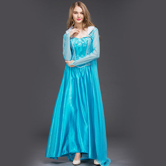 Elsa Halloween Cosplay Stage Costumes Princess Dresses