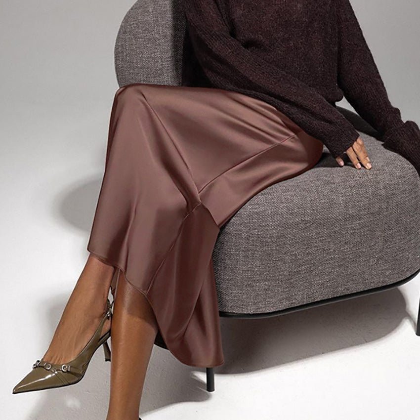 Chic Ankle length Brown skirt