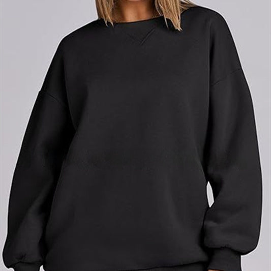 Sweater Wool Round Neck Pullover Top