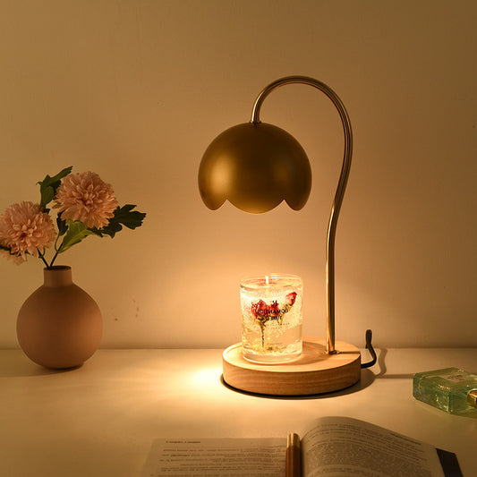 Roses Dimmable Ambient Light Fused Candle Scented Lamp Bedside