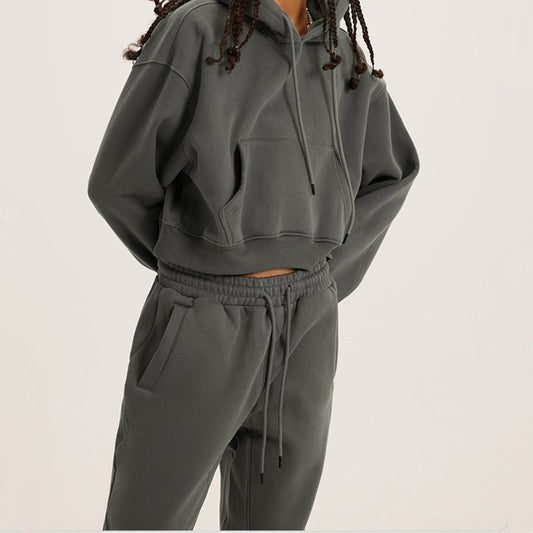 Long Sleeved Hoodie Two-piece Set