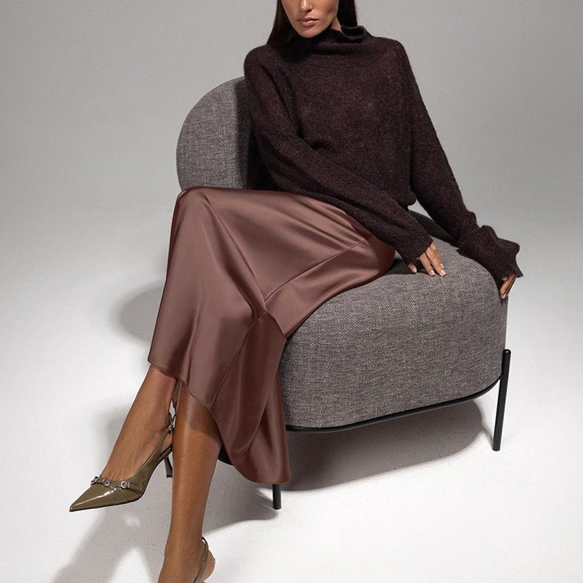 Chic Ankle length Brown skirt